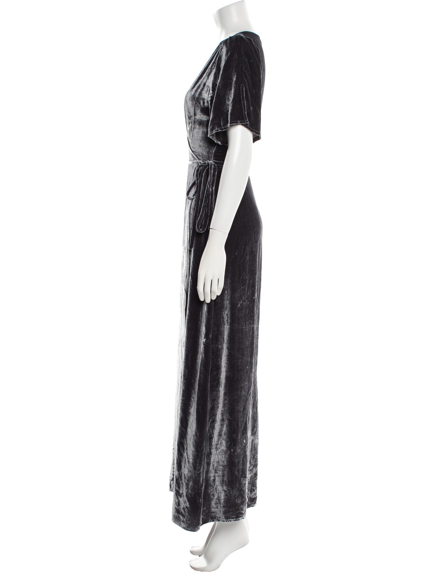 Reformation V-Neck Long Dress