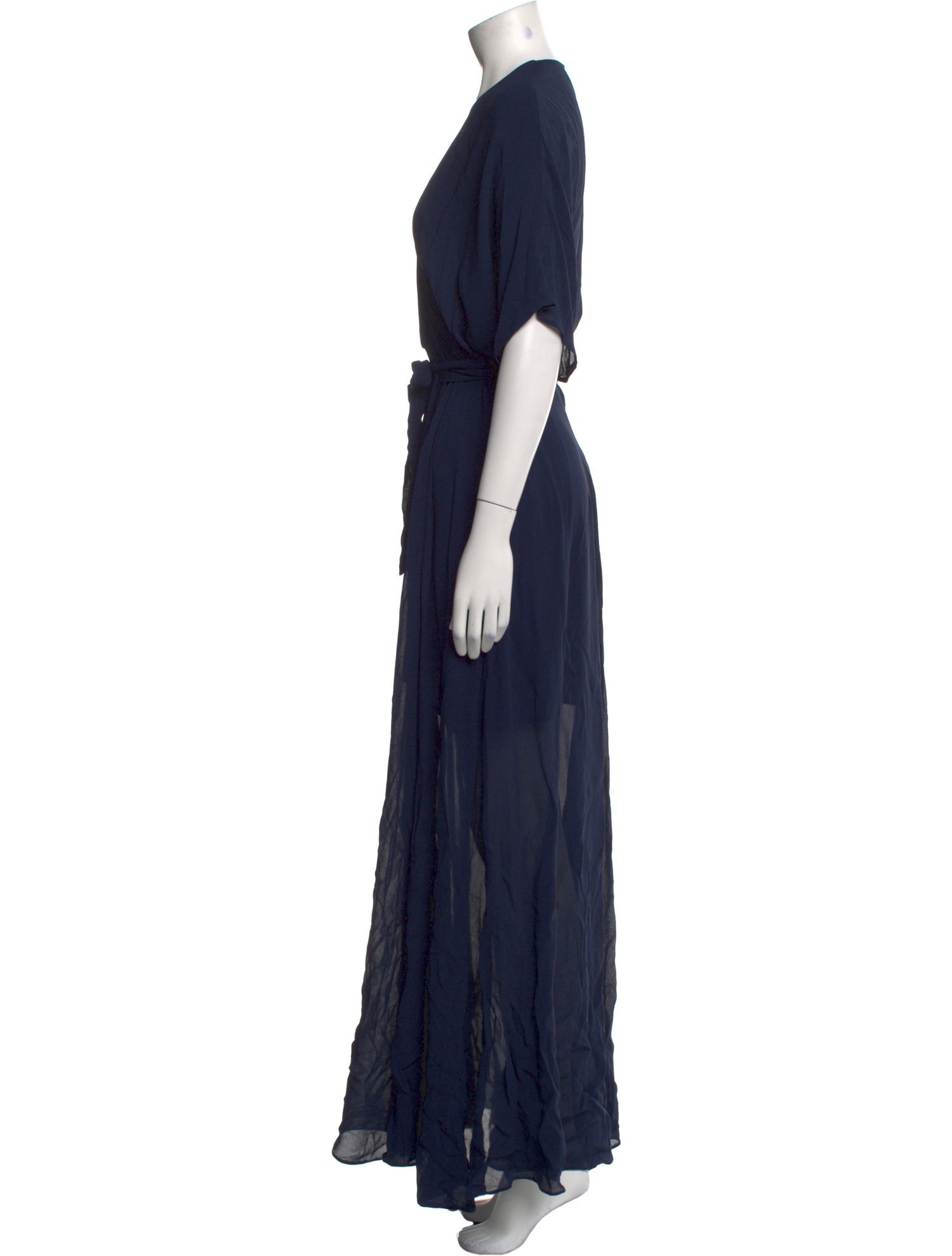 Reformation V-Neck Long Dress