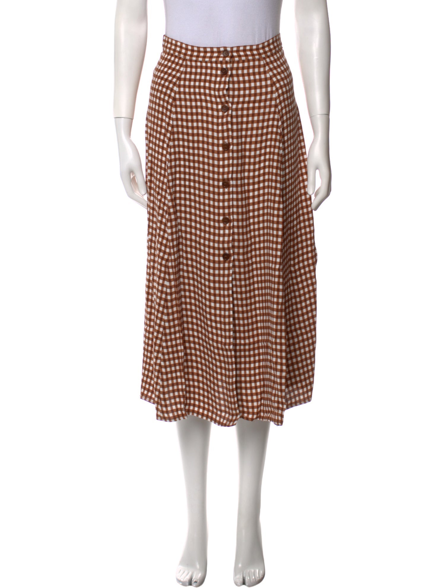 Reformation Linen Midi Length Skirt