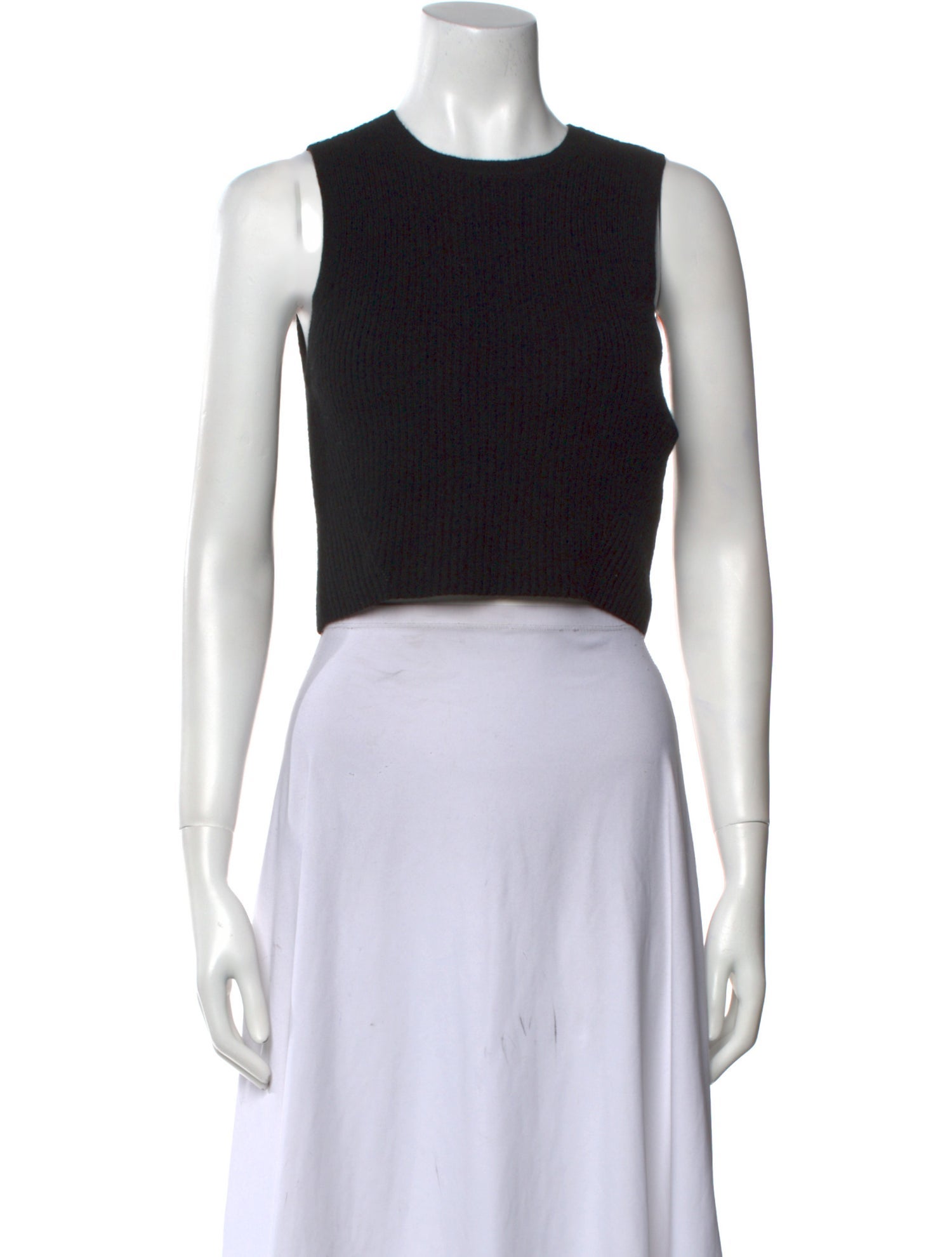 Reformation Cashmere Crew Neck Crop Top