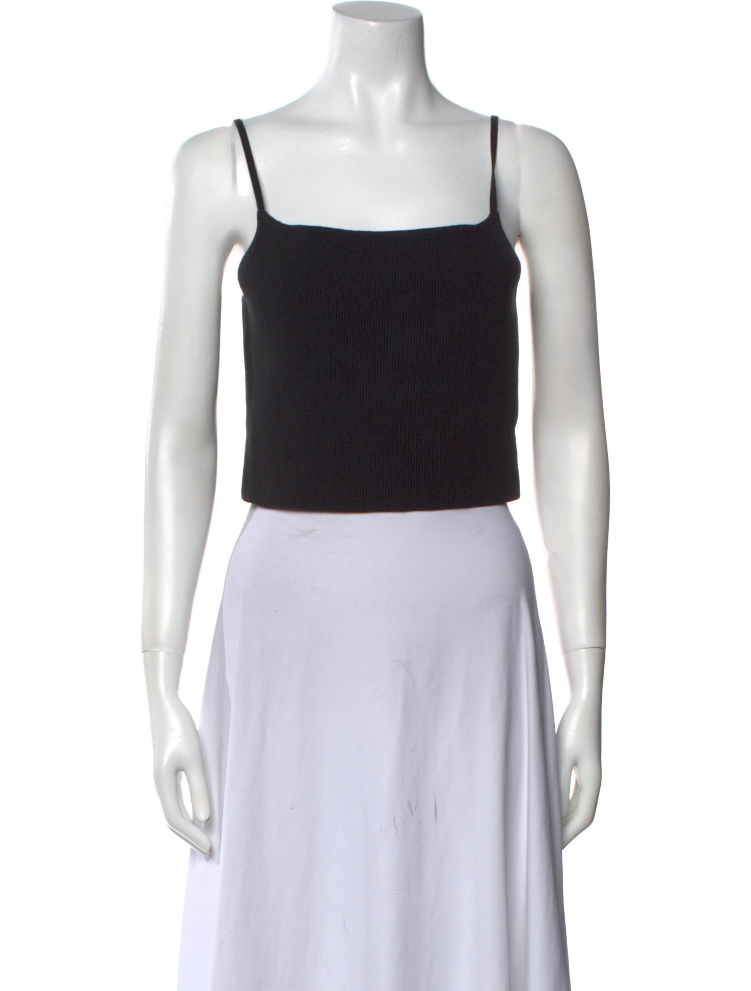 Reformation Square Neckline Sleeveless Crop Top