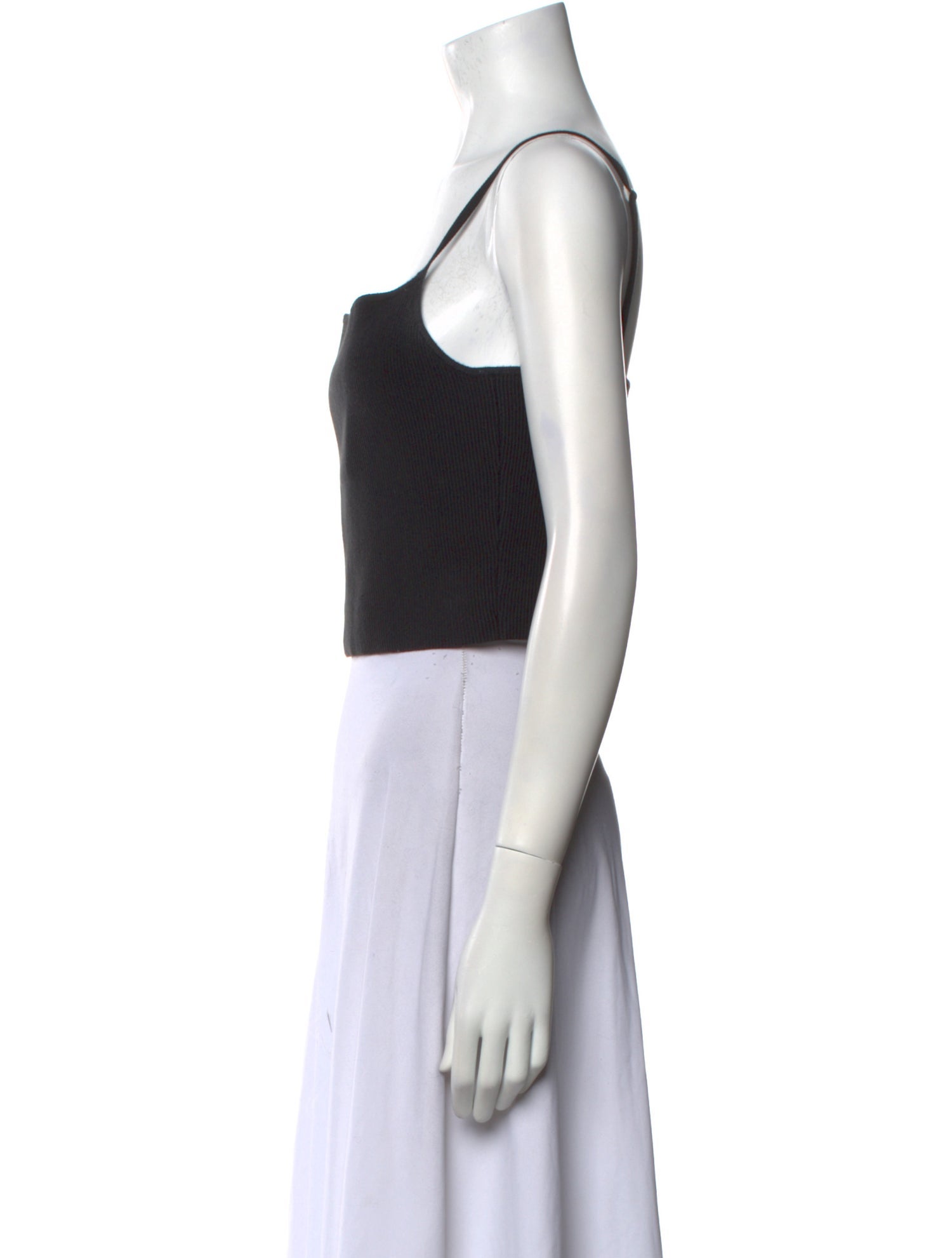 Reformation Square Neckline Sleeveless Crop Top