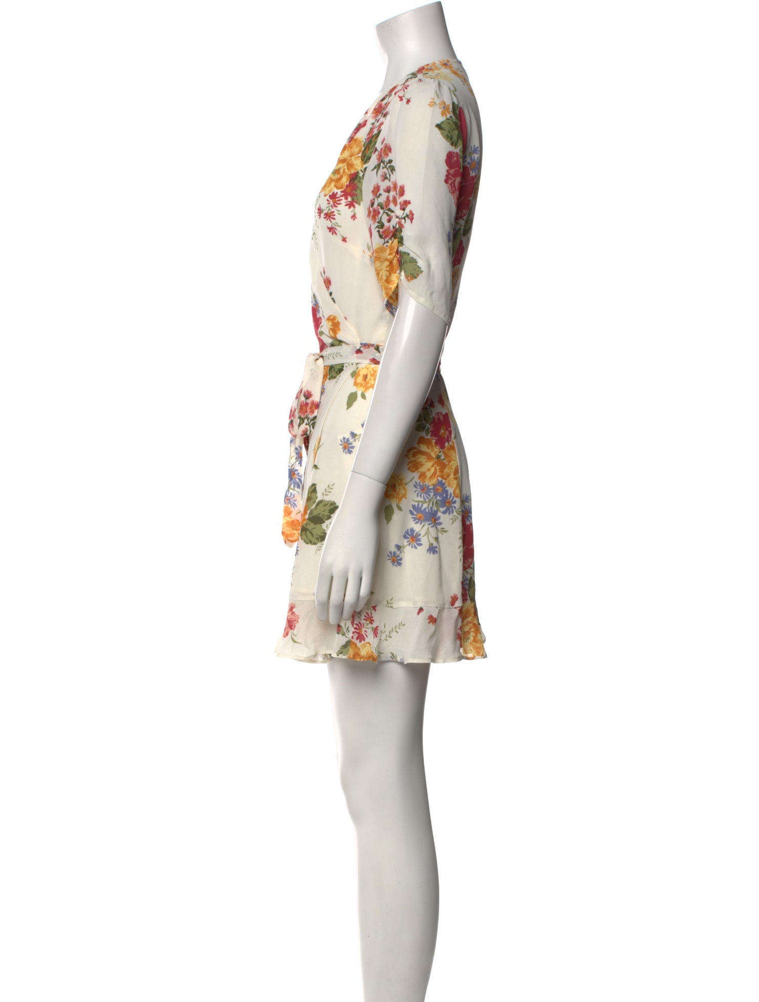 Reformation Floral Print Mini Dress