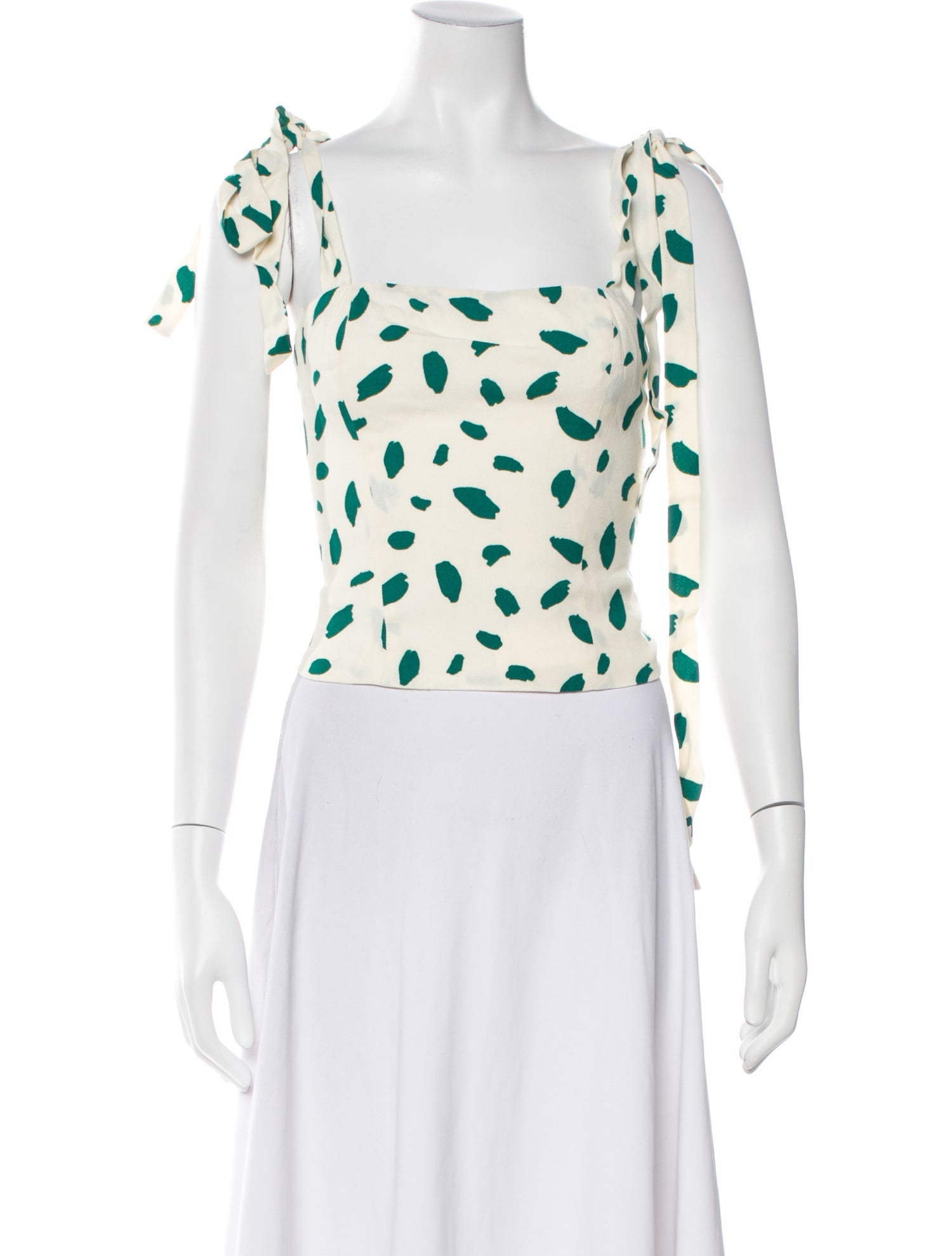 Reformation Linen Printed Crop Top w/ Tags