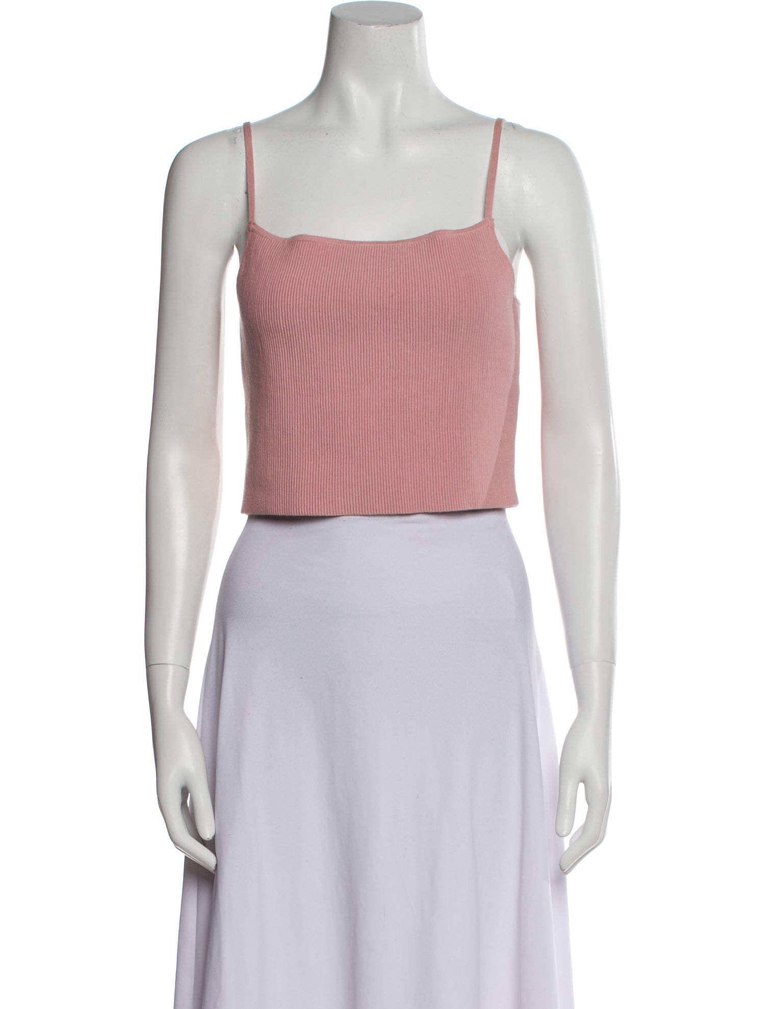 Reformation Square Neckline Sleeveless Crop Top