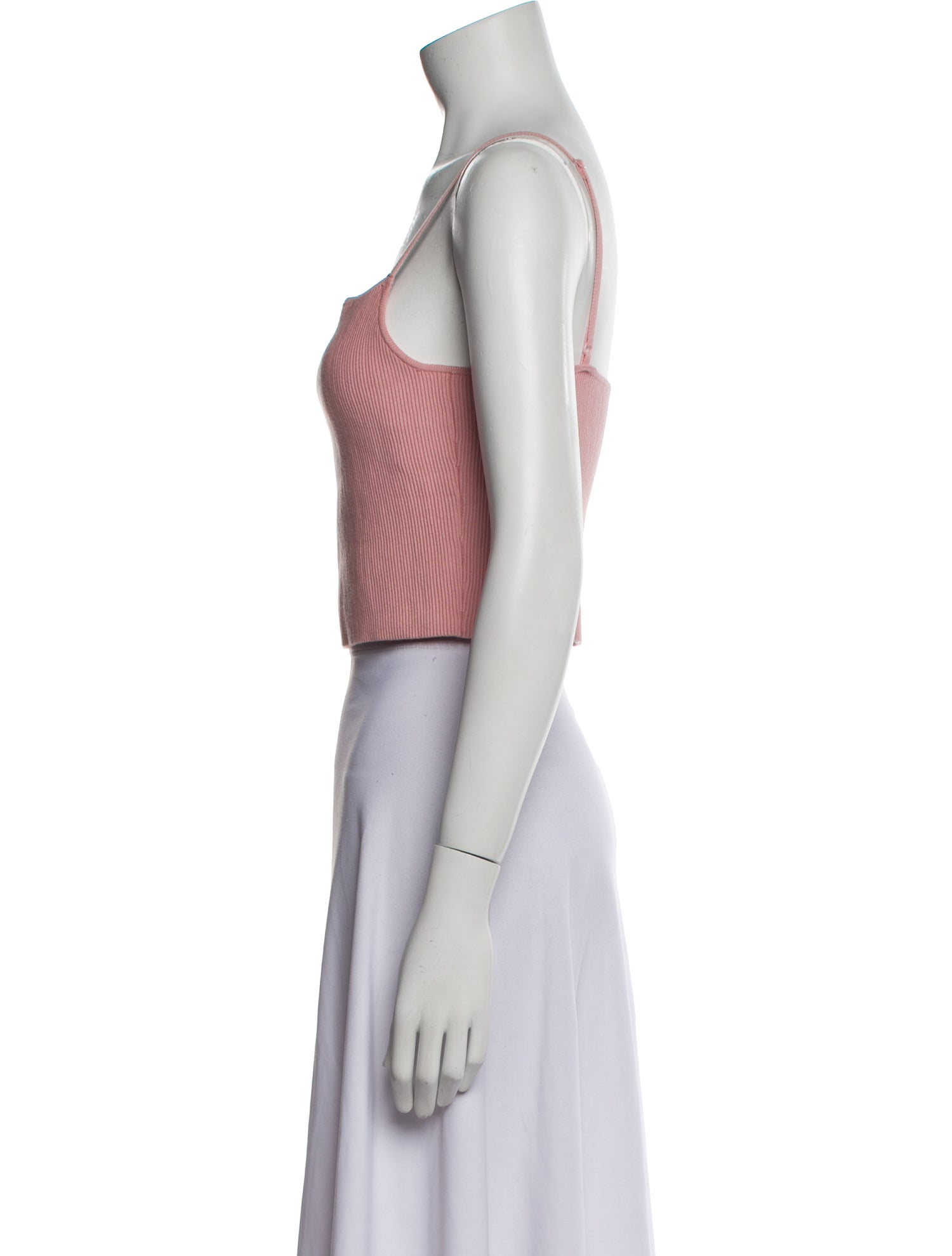 Reformation Square Neckline Sleeveless Crop Top