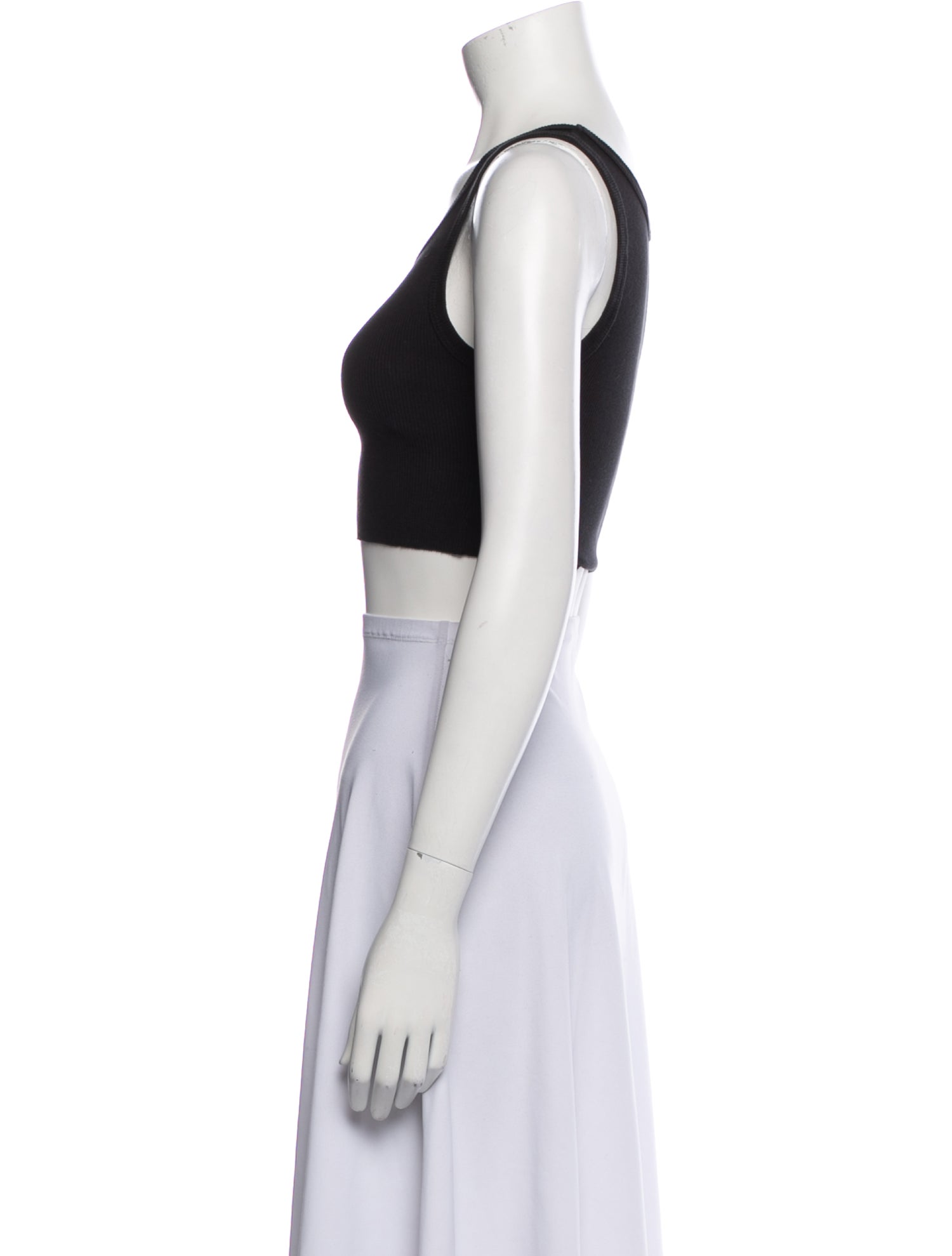 Reformation Scoop Neck Sleeveless Crop Top