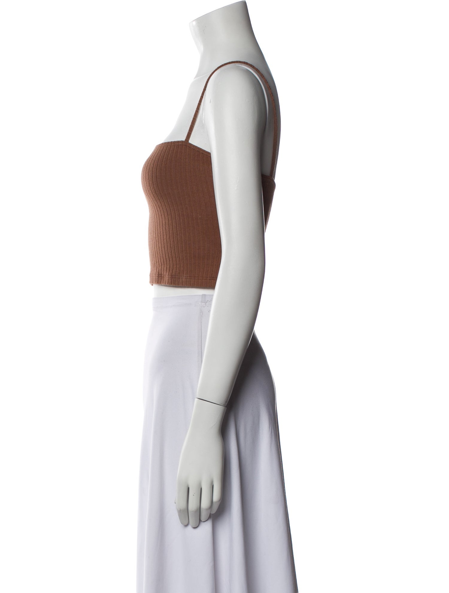 Reformation Square Neckline Sleeveless Crop Top
