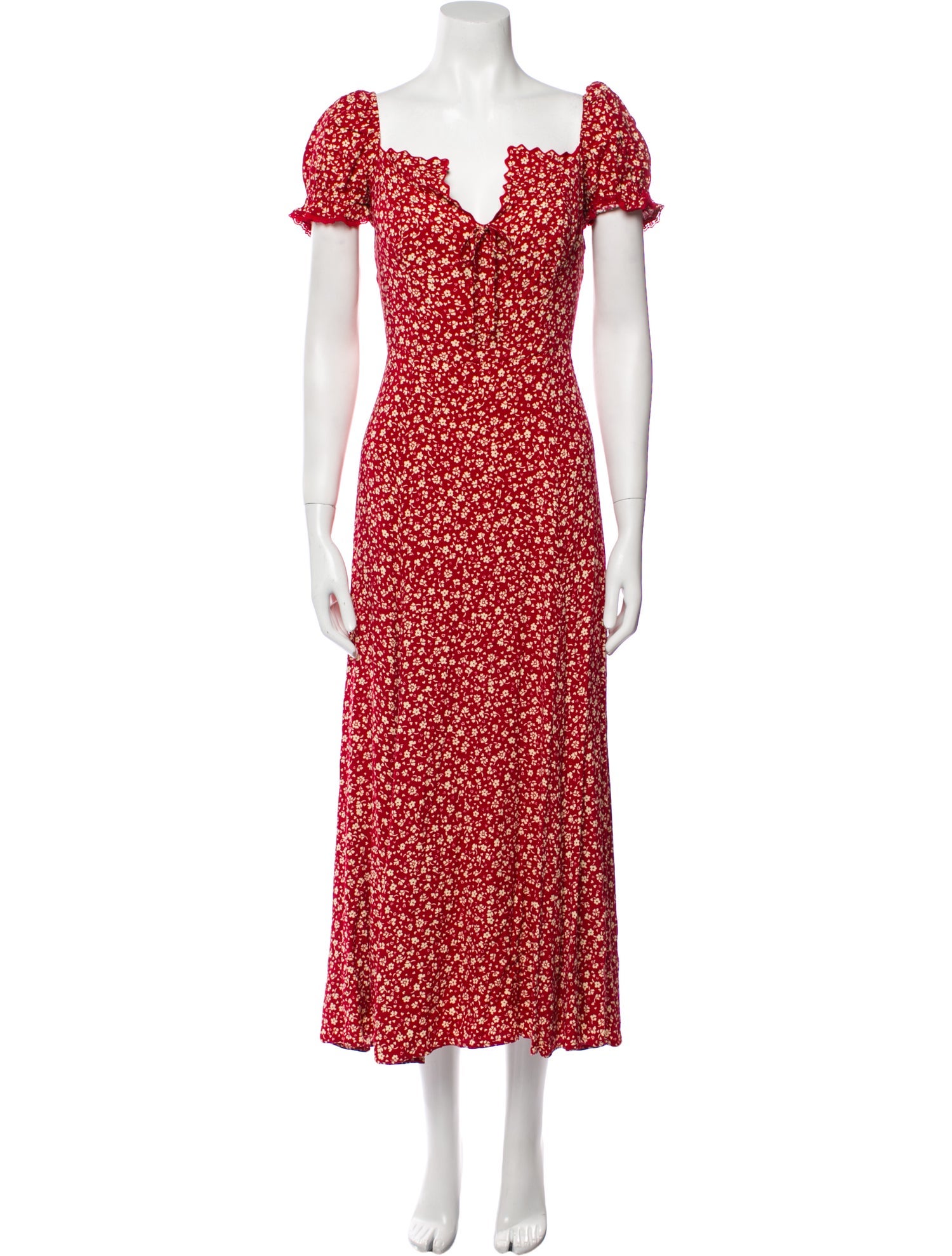 Reformation Floral Print Long Dress