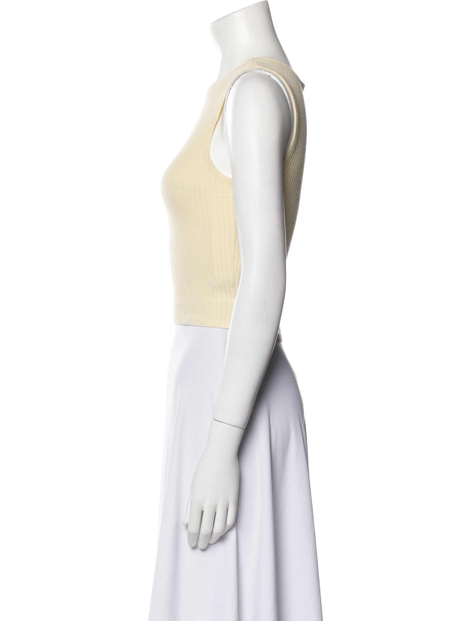 Reformation Crew Neck Sleeveless Crop Top