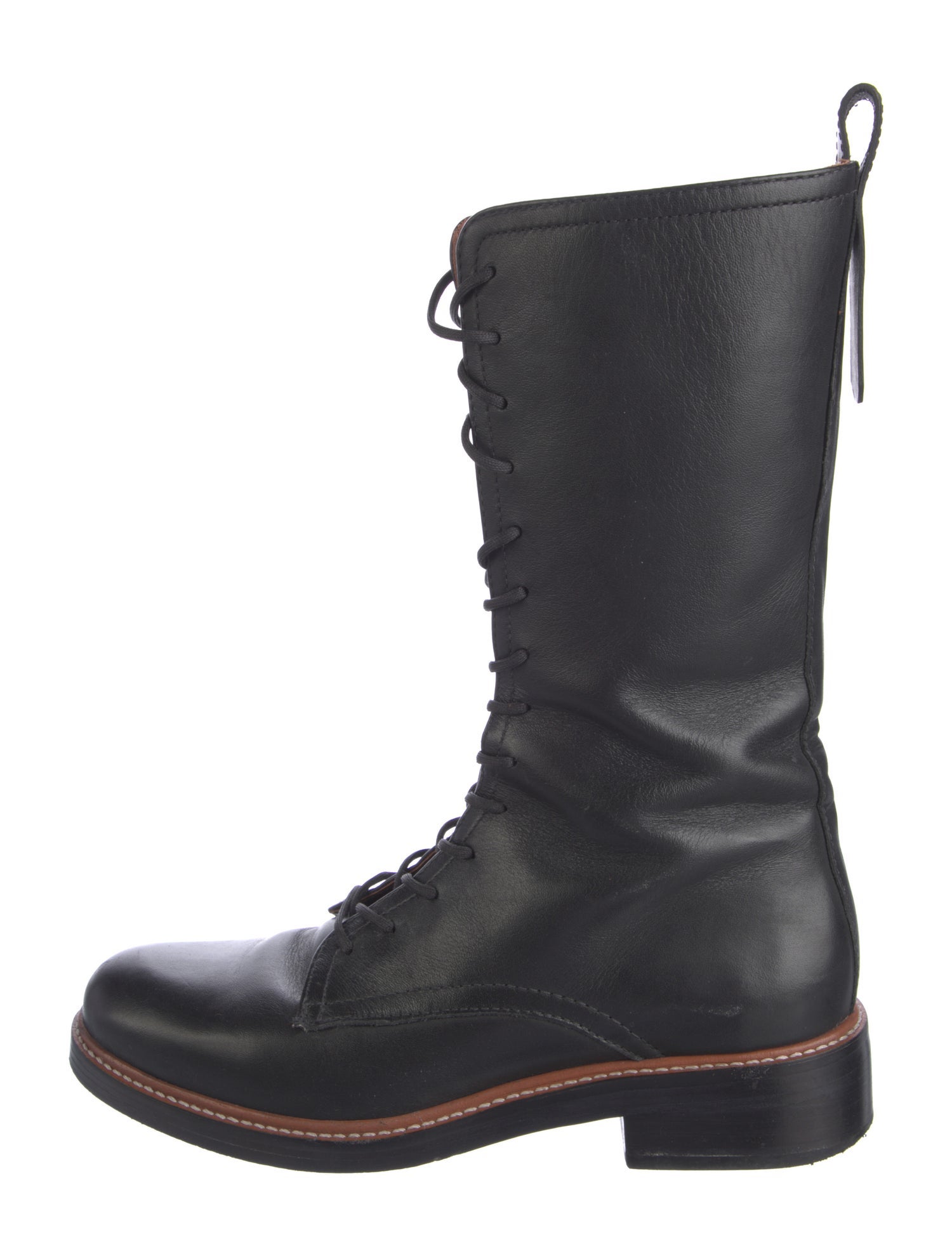 Reformation Leather Combat Boots