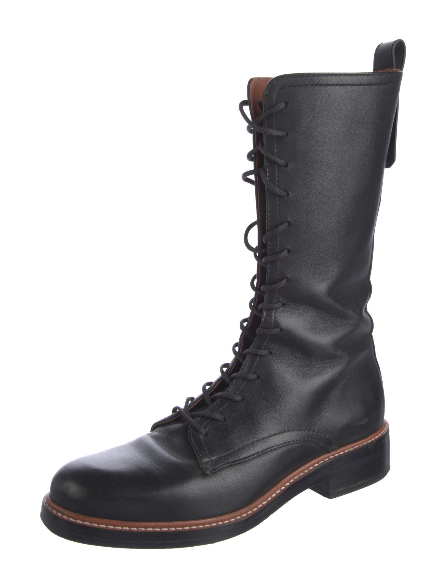 Reformation Leather Combat Boots
