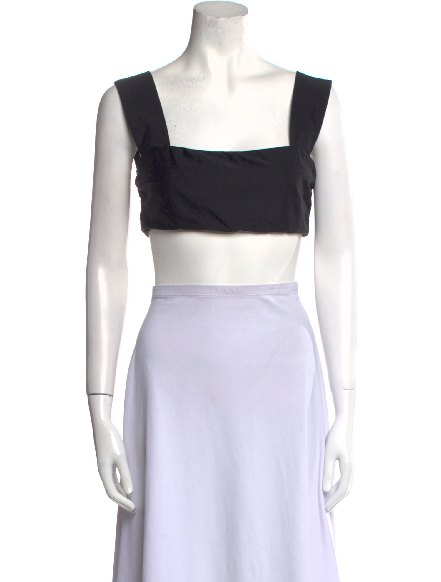 Reformation Square Neckline Sleeveless Crop Top