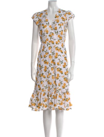 Reformation Linen Midi Length Dress