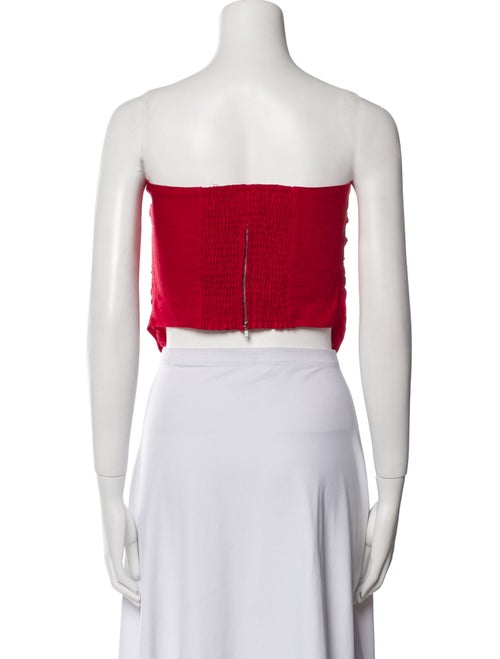 Reformation Linen Strapless Crop Top