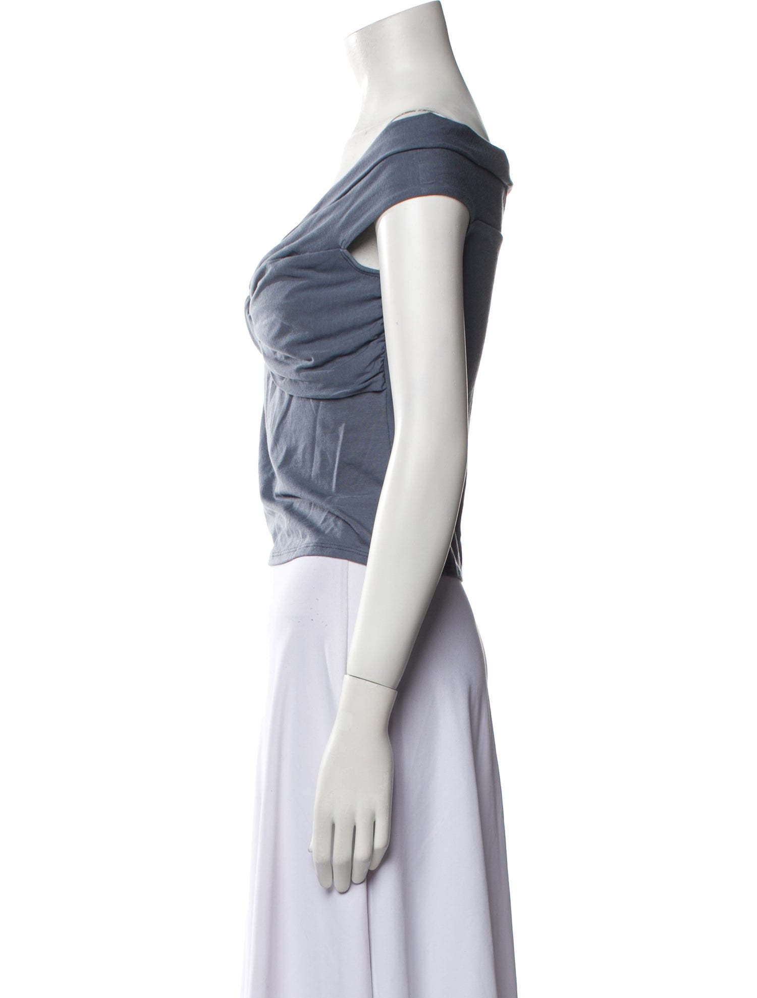 Reformation Off-The-Shoulder Short Sleeve Crop Top