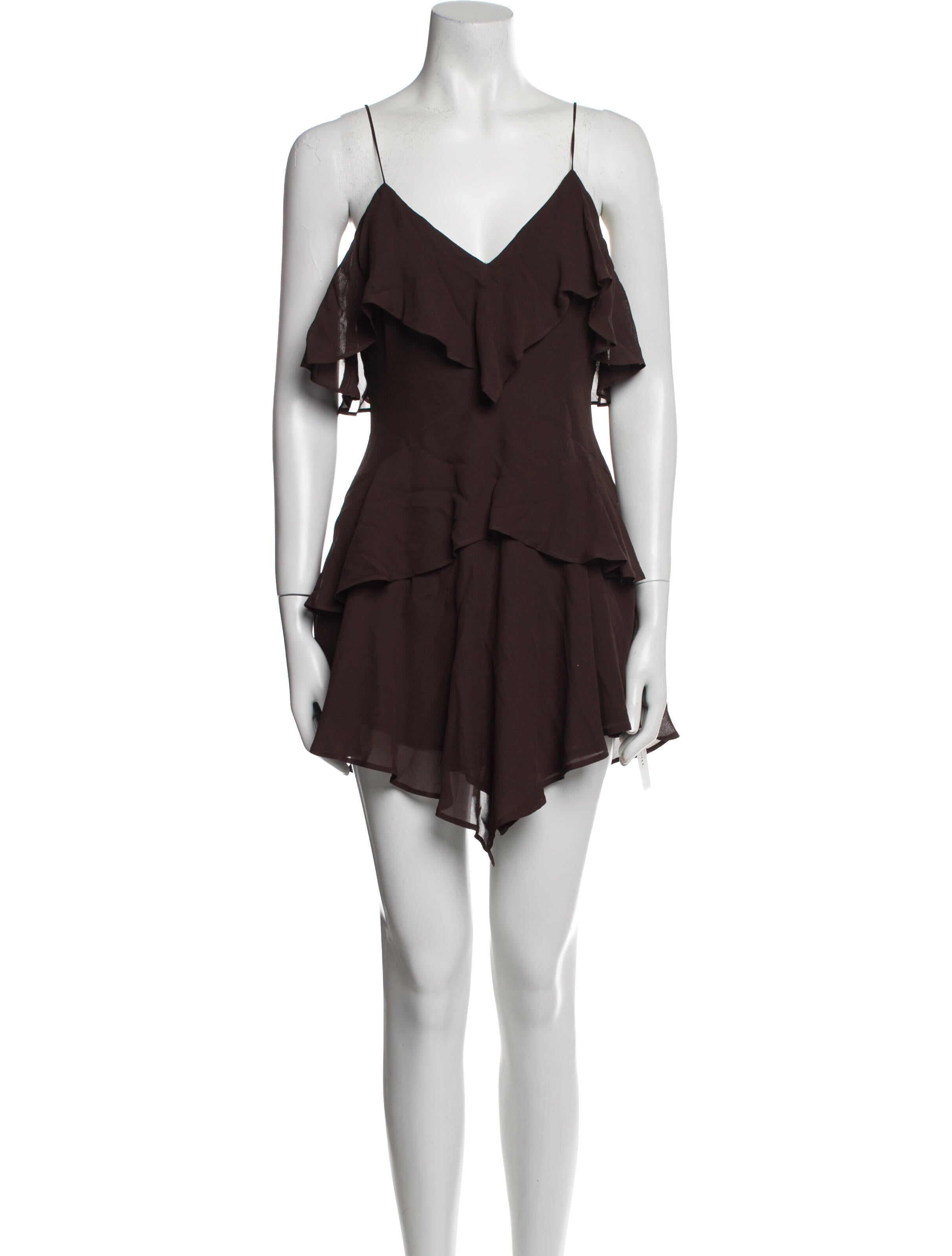 Diane Von Furstenberg Black White V Neck One Piece Swimsuit