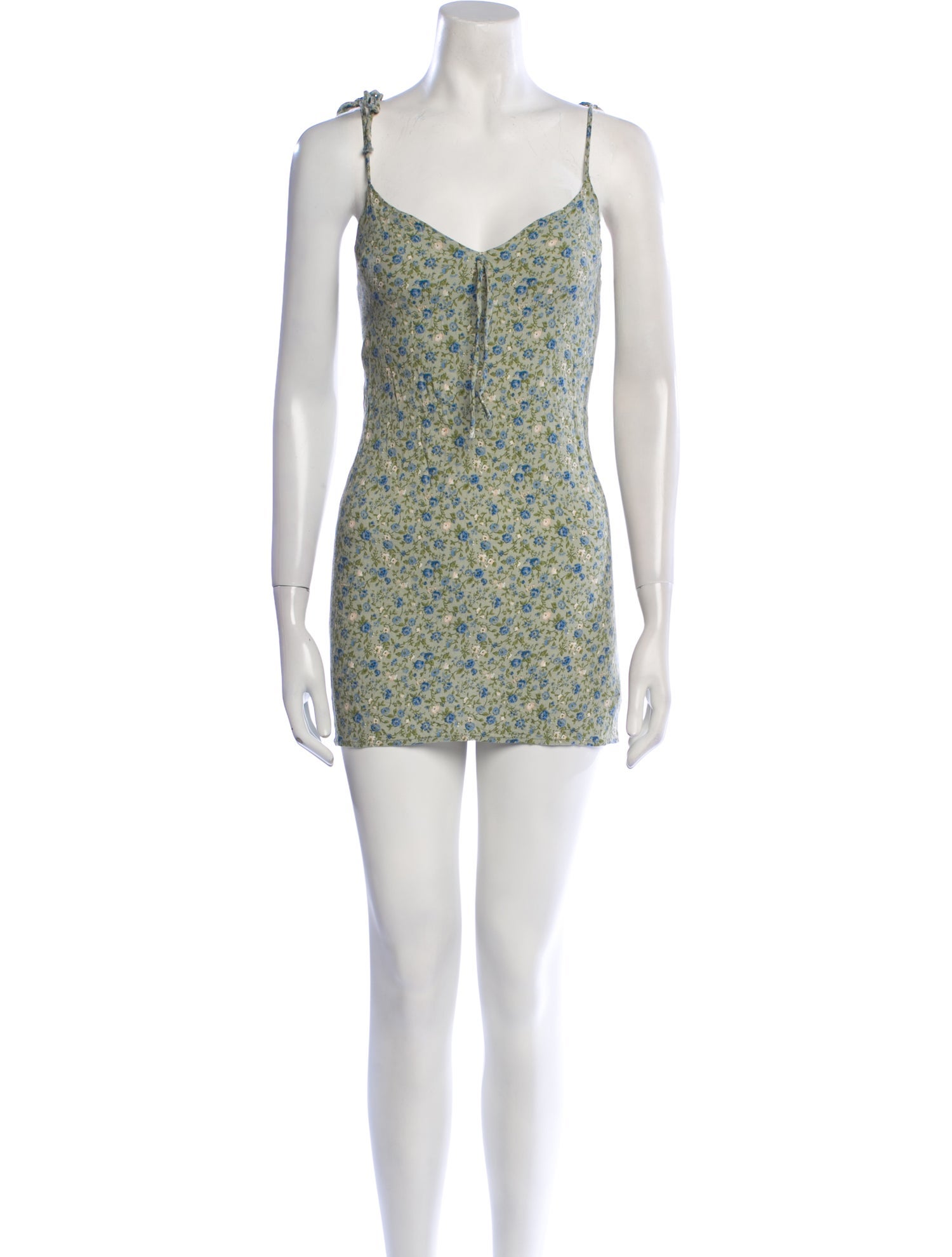 Reformation Floral Print Mini Dress