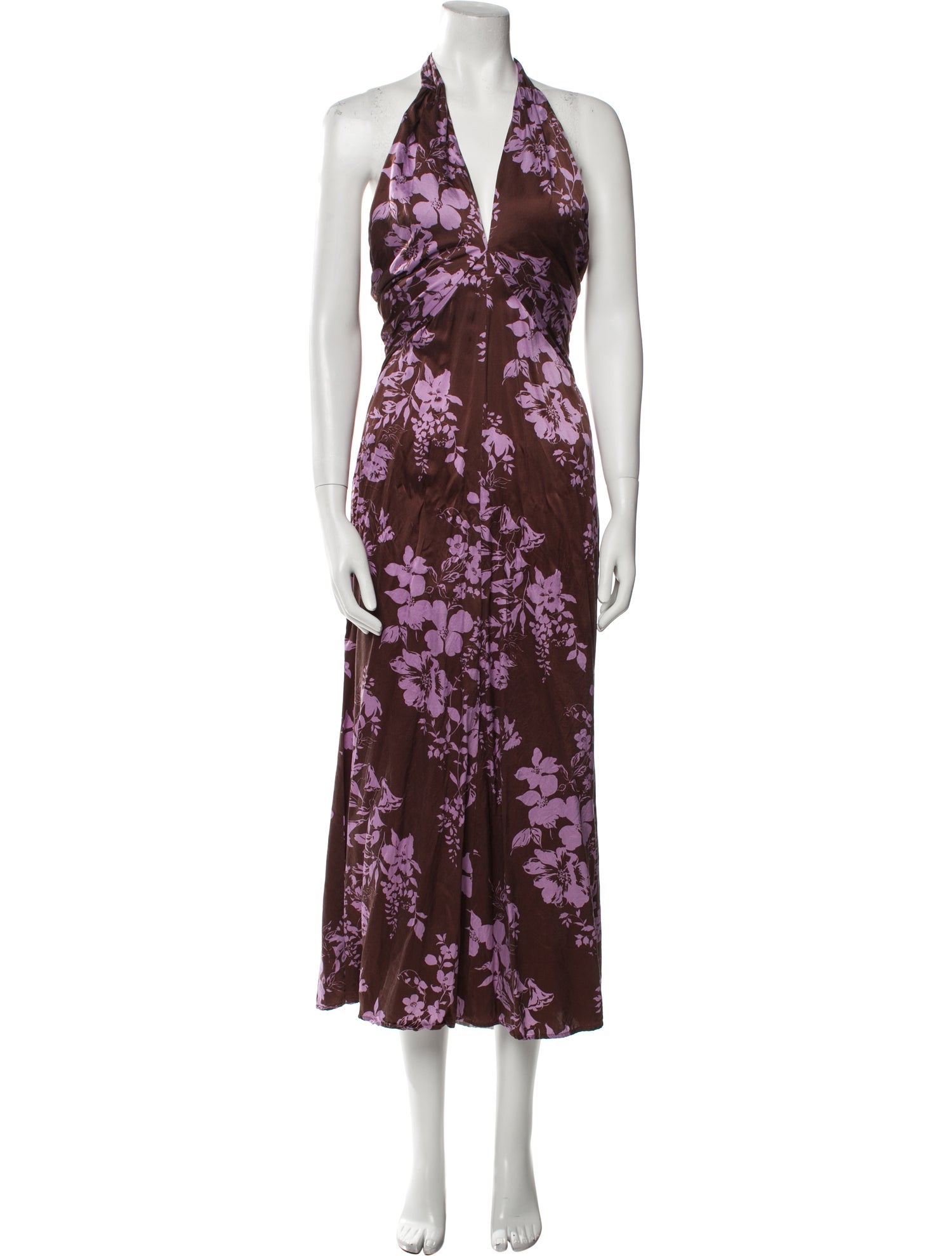 Reformation Silk Long Dress