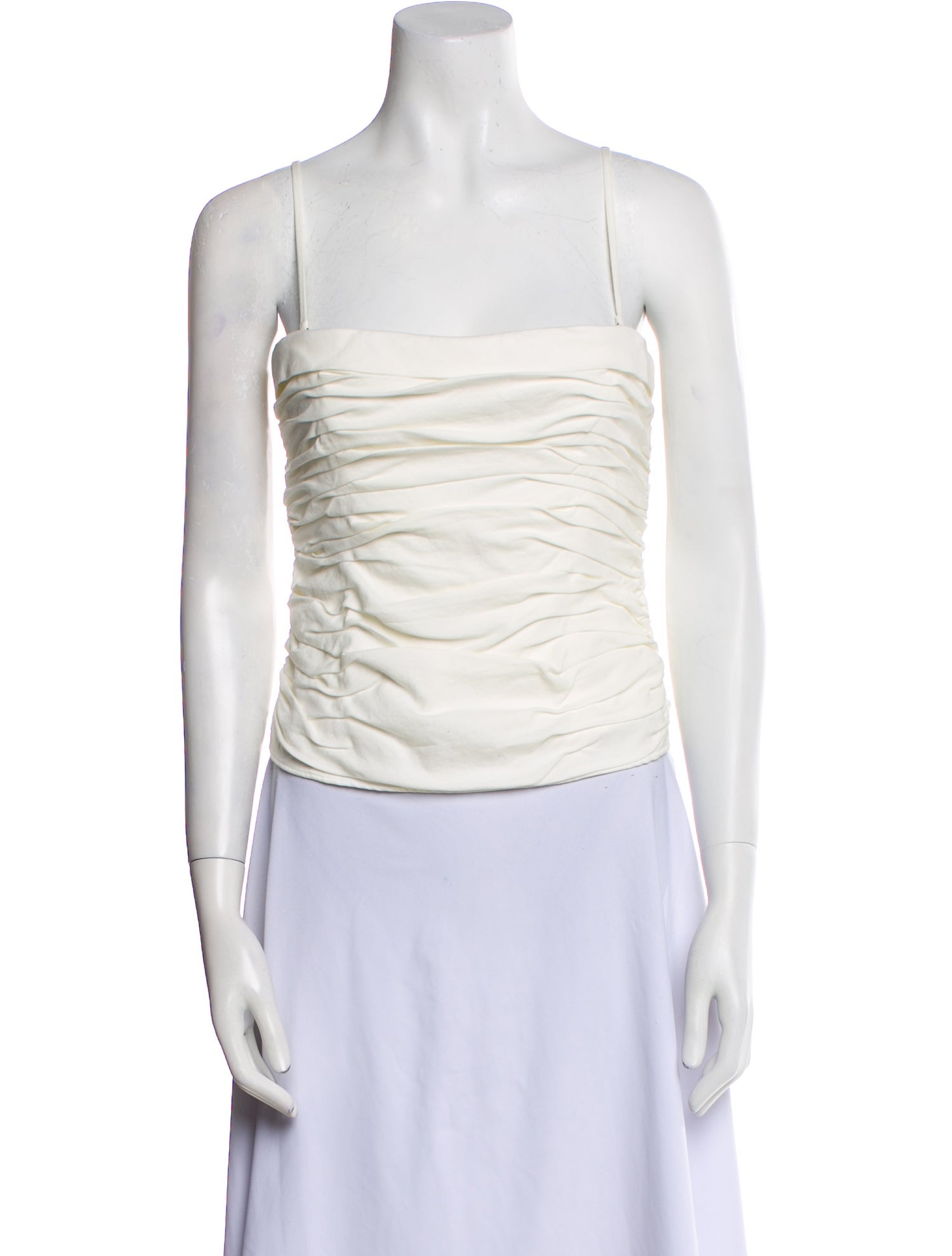 Reformation Square Neckline Sleeveless Crop Top