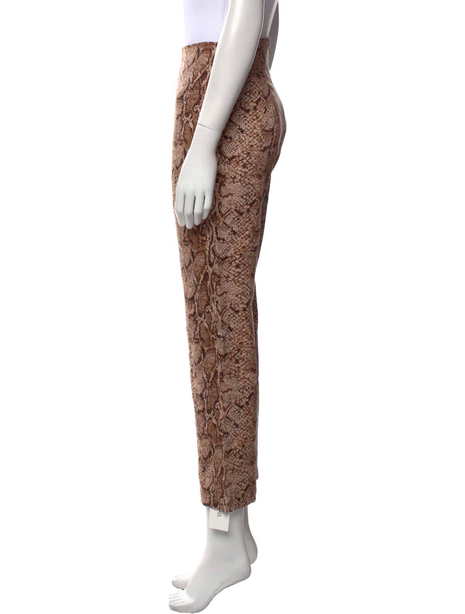 Reformation Animal Print Straight Leg Pants