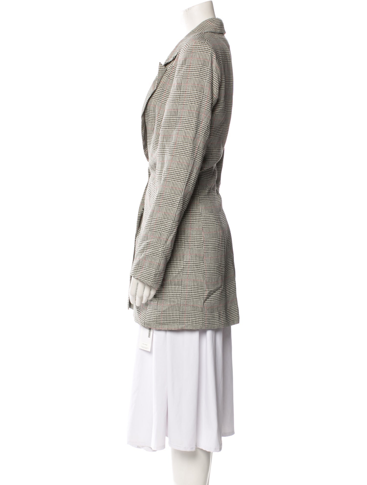 Reformation Houndstooth Print Peacoat