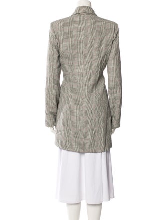 Reformation Houndstooth Print Peacoat