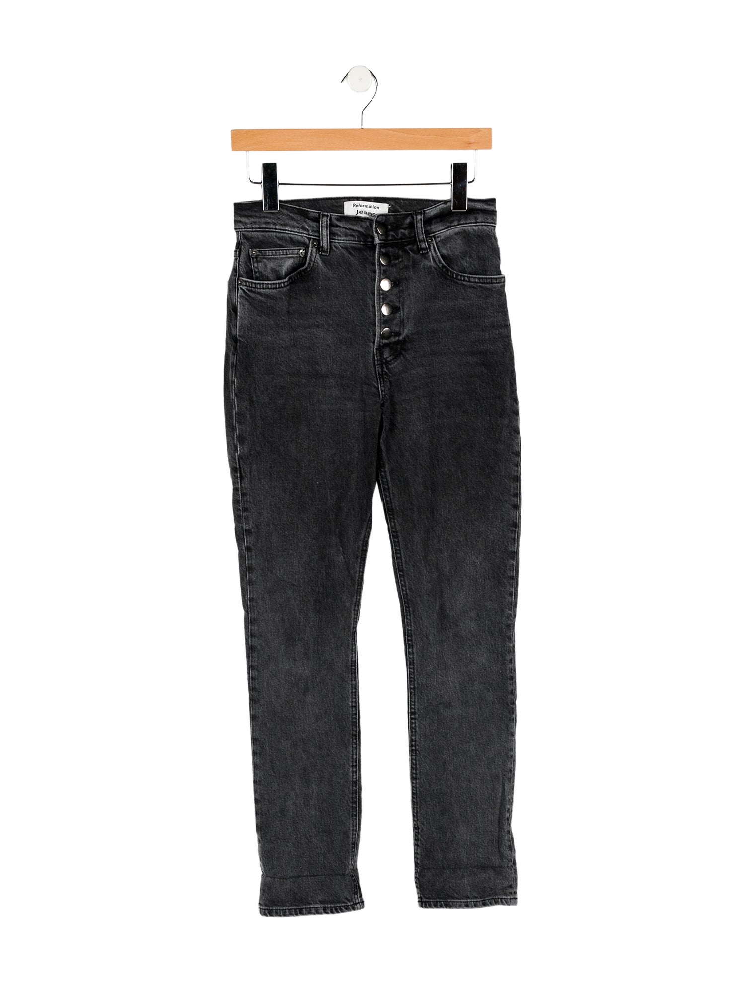 Reformation Mid-Rise Straight Leg Jeans
