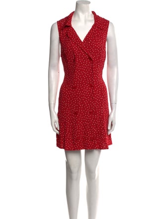 Reformation Polka Dot Print Mini Dress