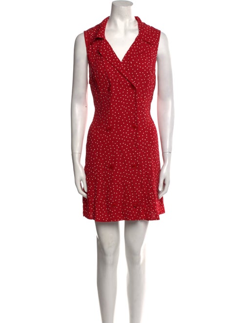 Reformation Polka Dot Print Mini Dress