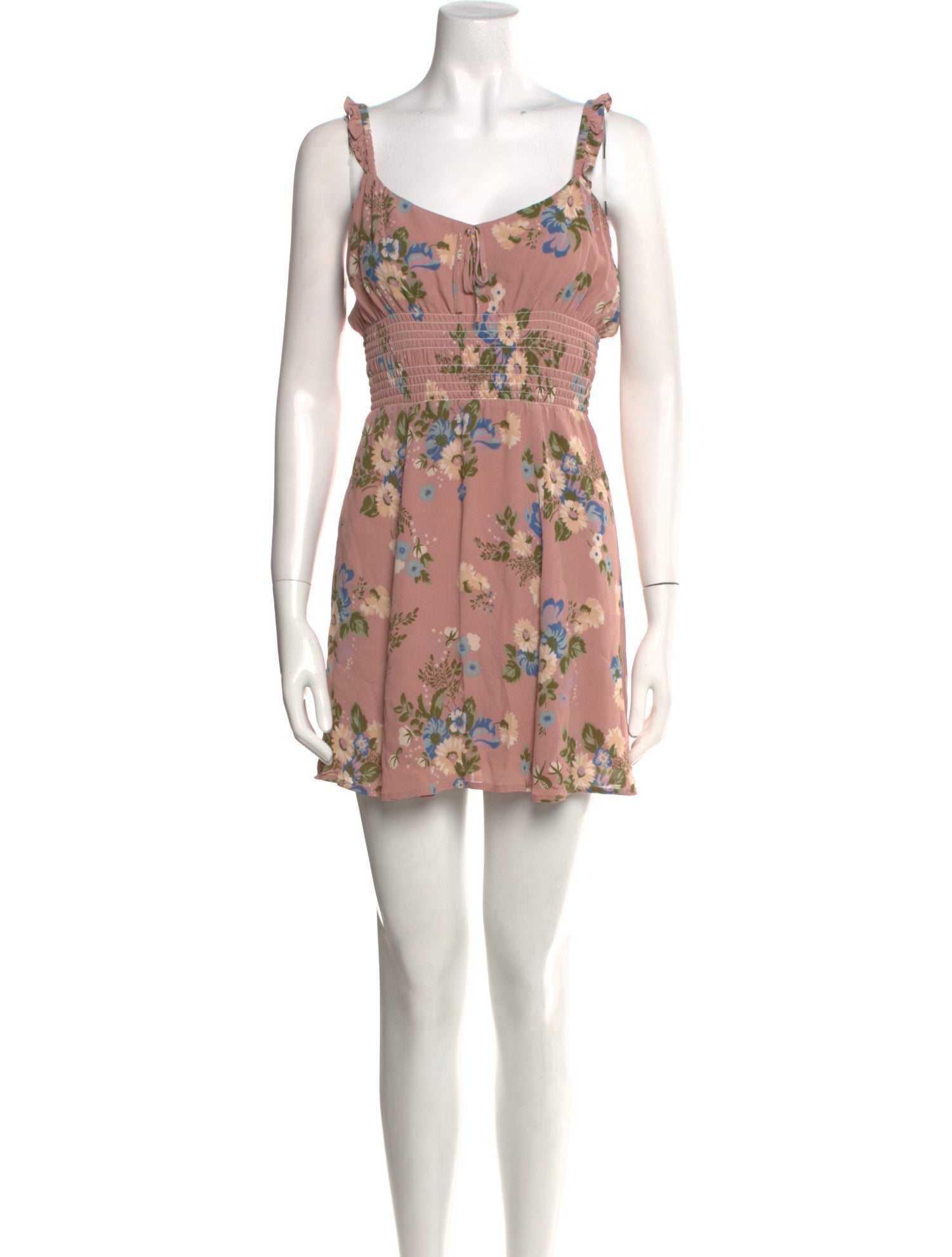 Reformation Floral Print Mini Dress