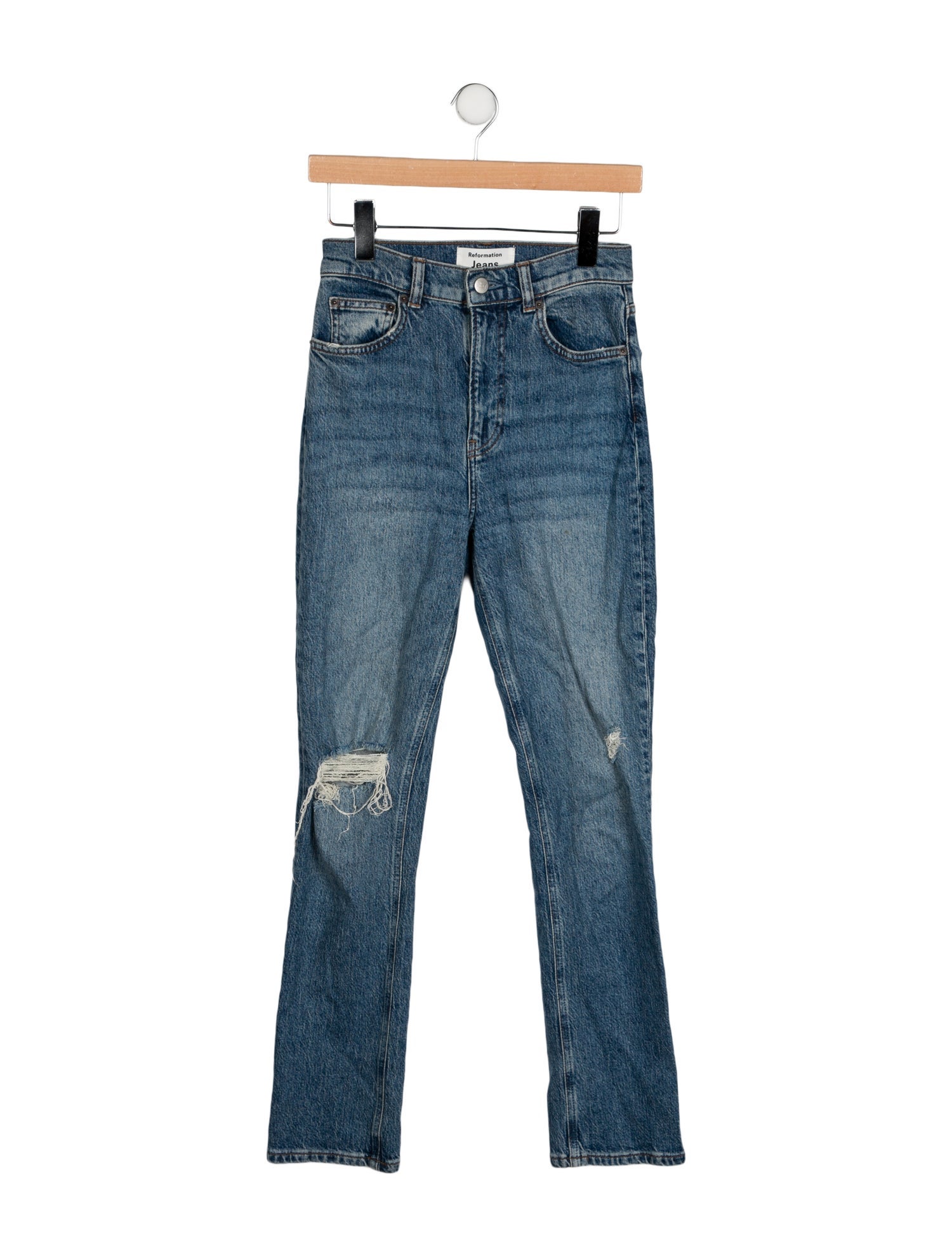 Reformation High-Rise Straight Leg Jeans