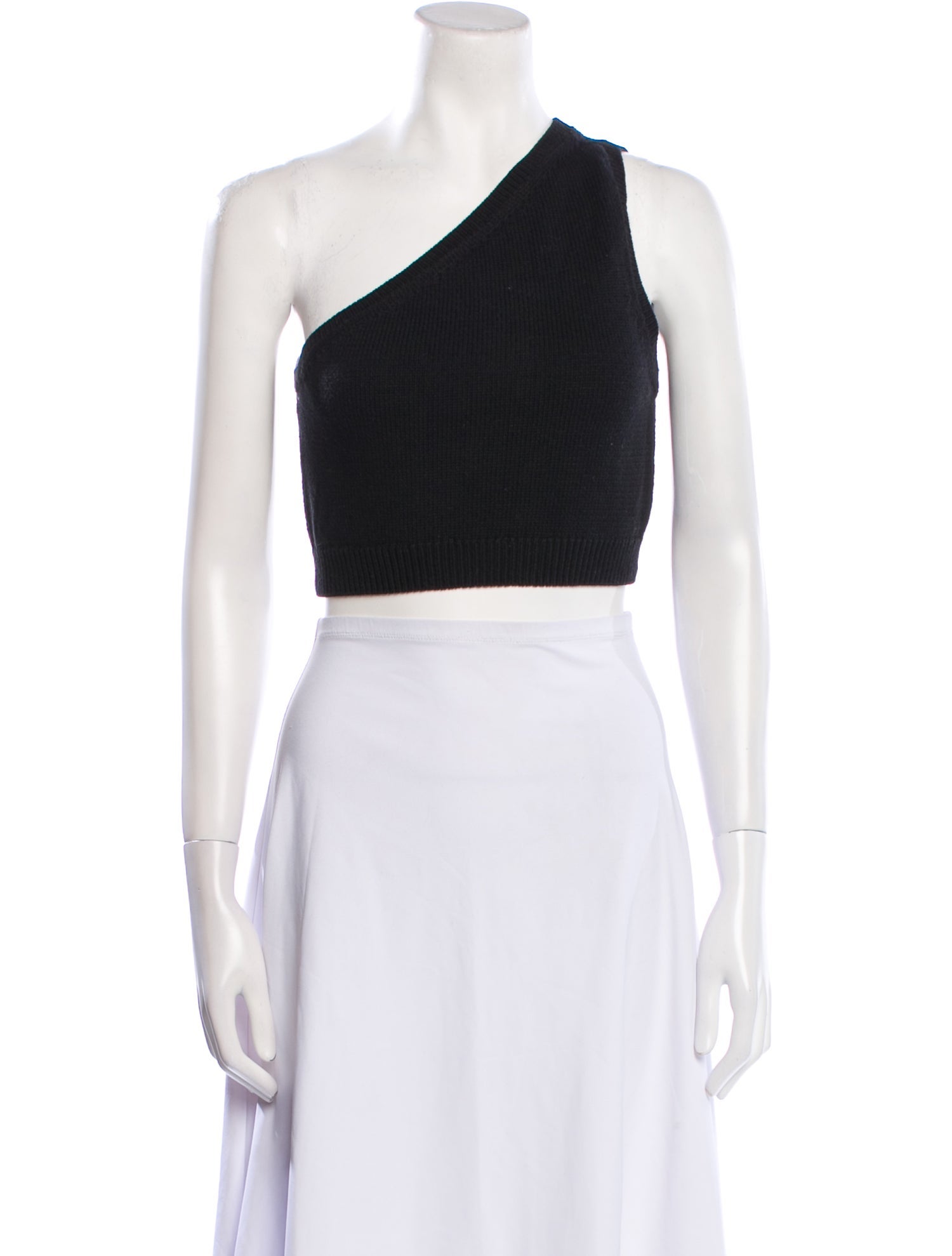 Reformation Linen One-Shoulder Crop Top