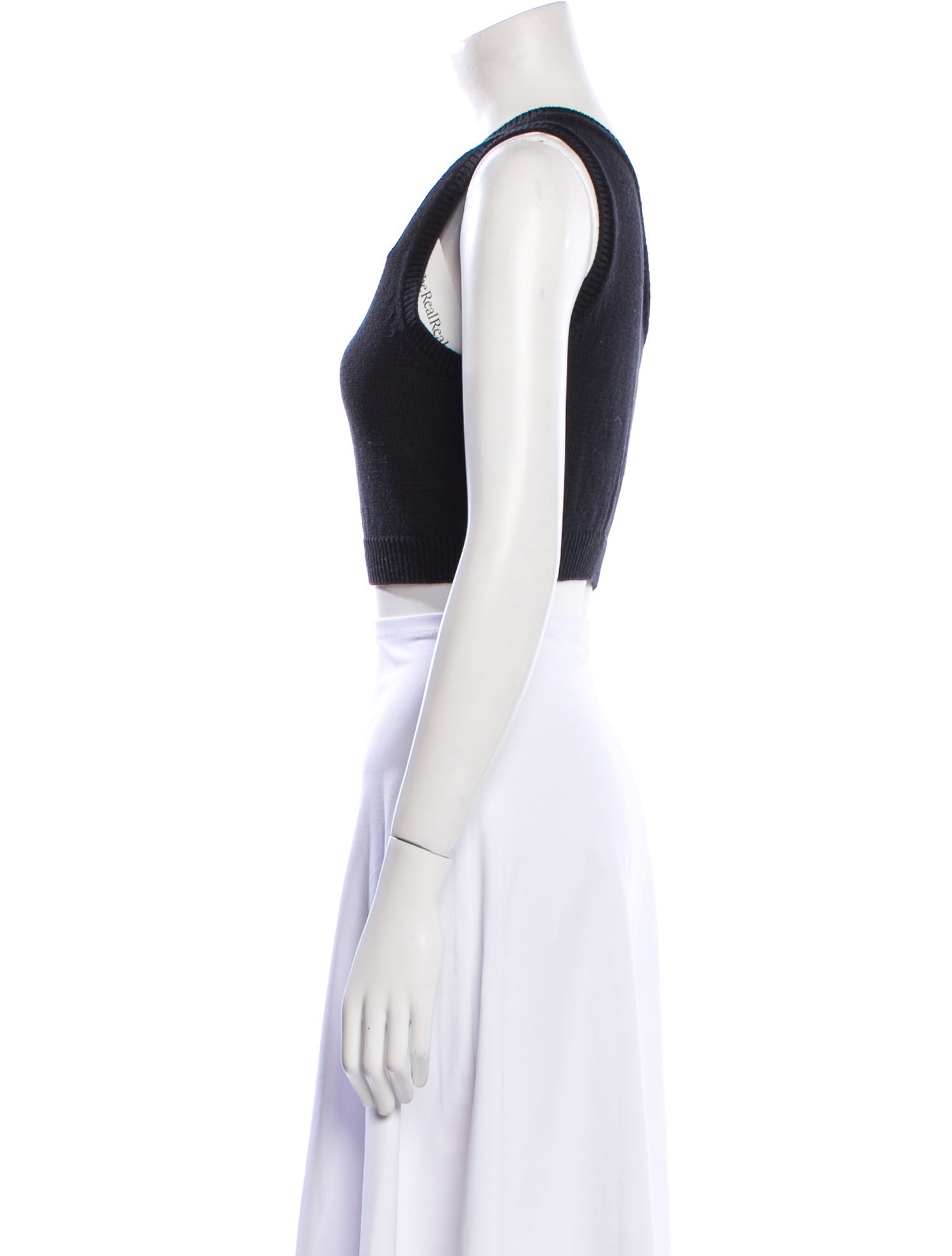 Reformation Linen One-Shoulder Crop Top