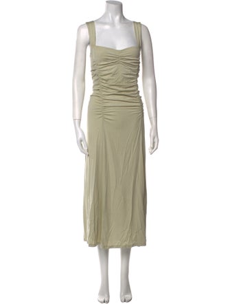 Reformation Square Neckline Long Dress