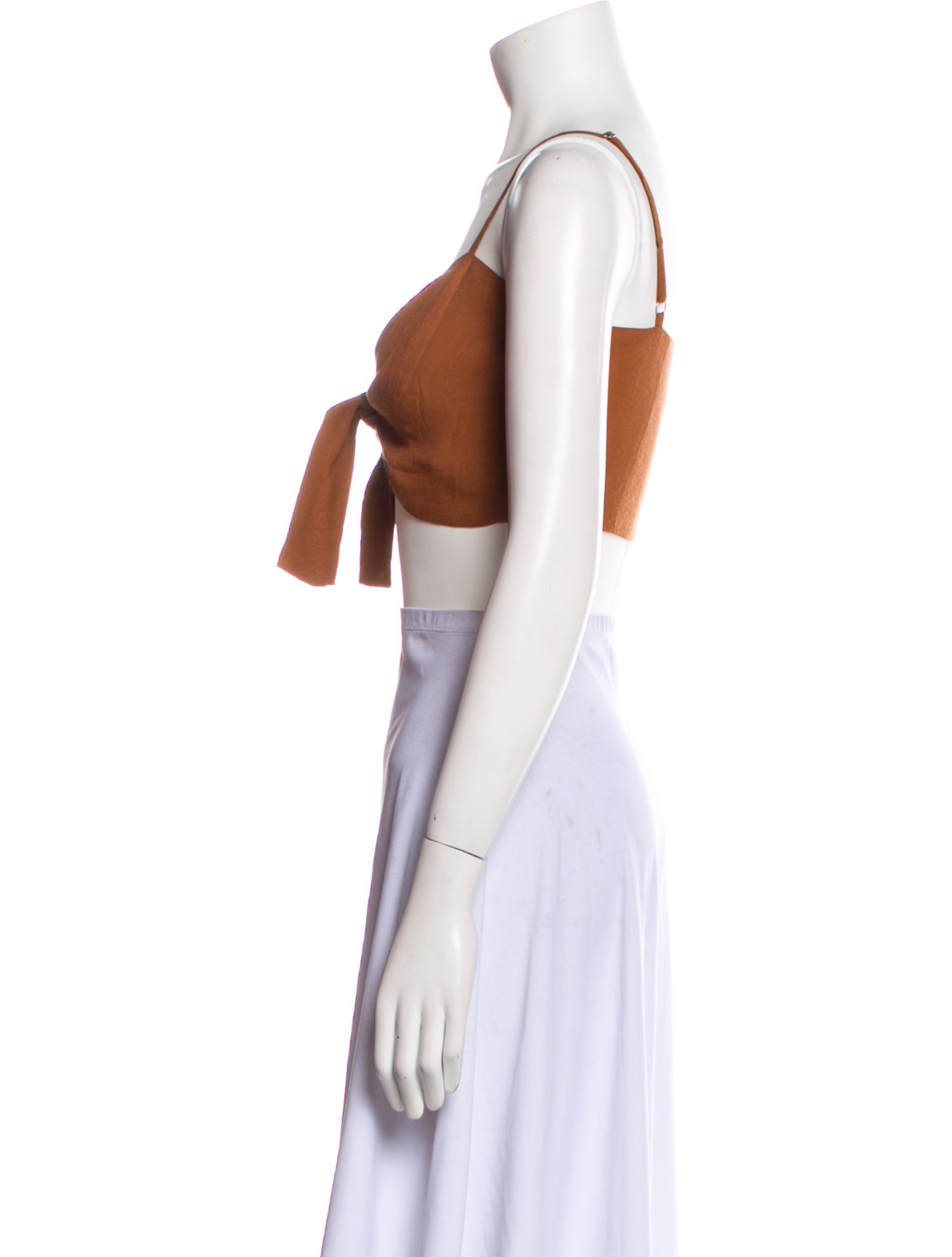 Reformation V-Neck Sleeveless Crop Top