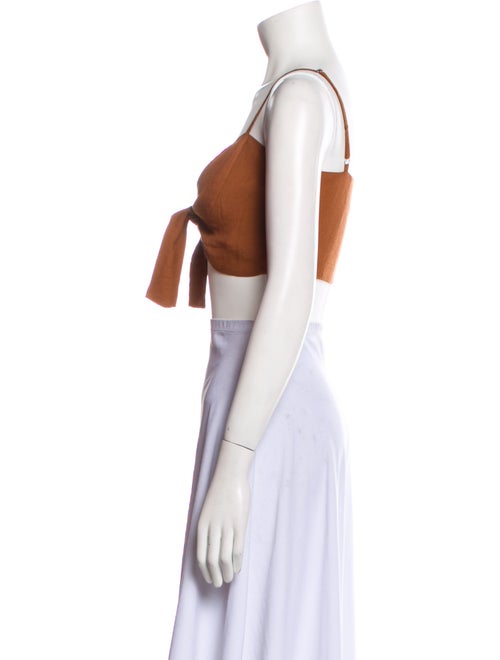 Reformation V-Neck Sleeveless Crop Top