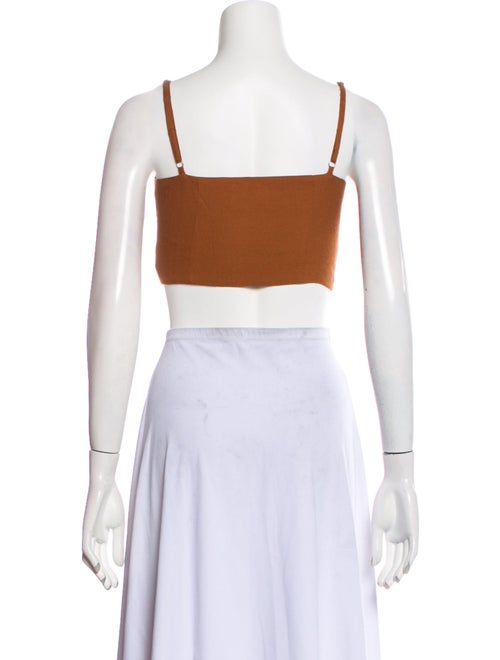 Reformation V-Neck Sleeveless Crop Top