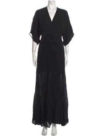 Reformation V-Neck Long Dress