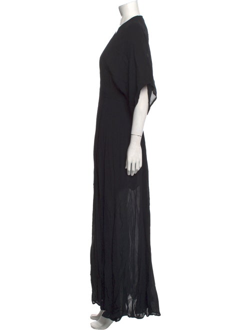 Reformation V-Neck Long Dress