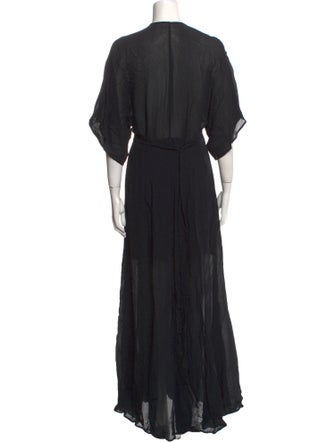 Reformation V-Neck Long Dress