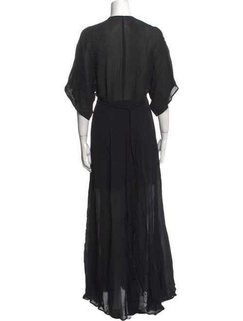 Reformation V-Neck Long Dress