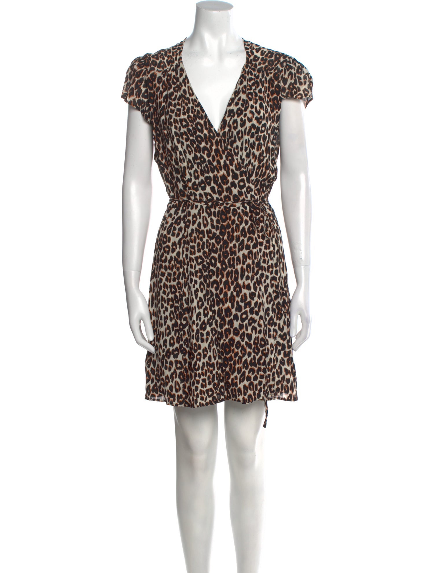 Reformation Animal Print Mini Dress