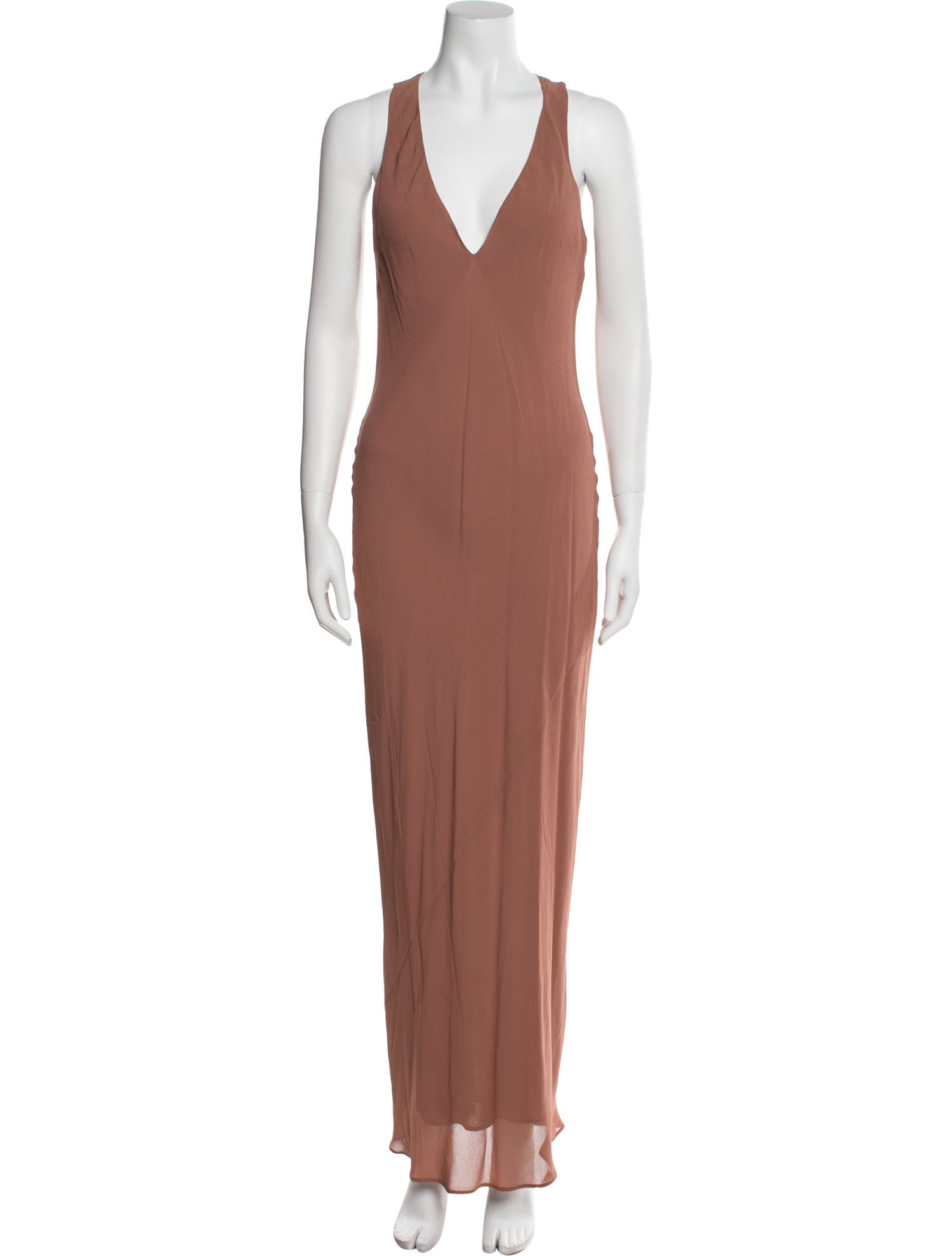 Reformation V-Neck Long Dress