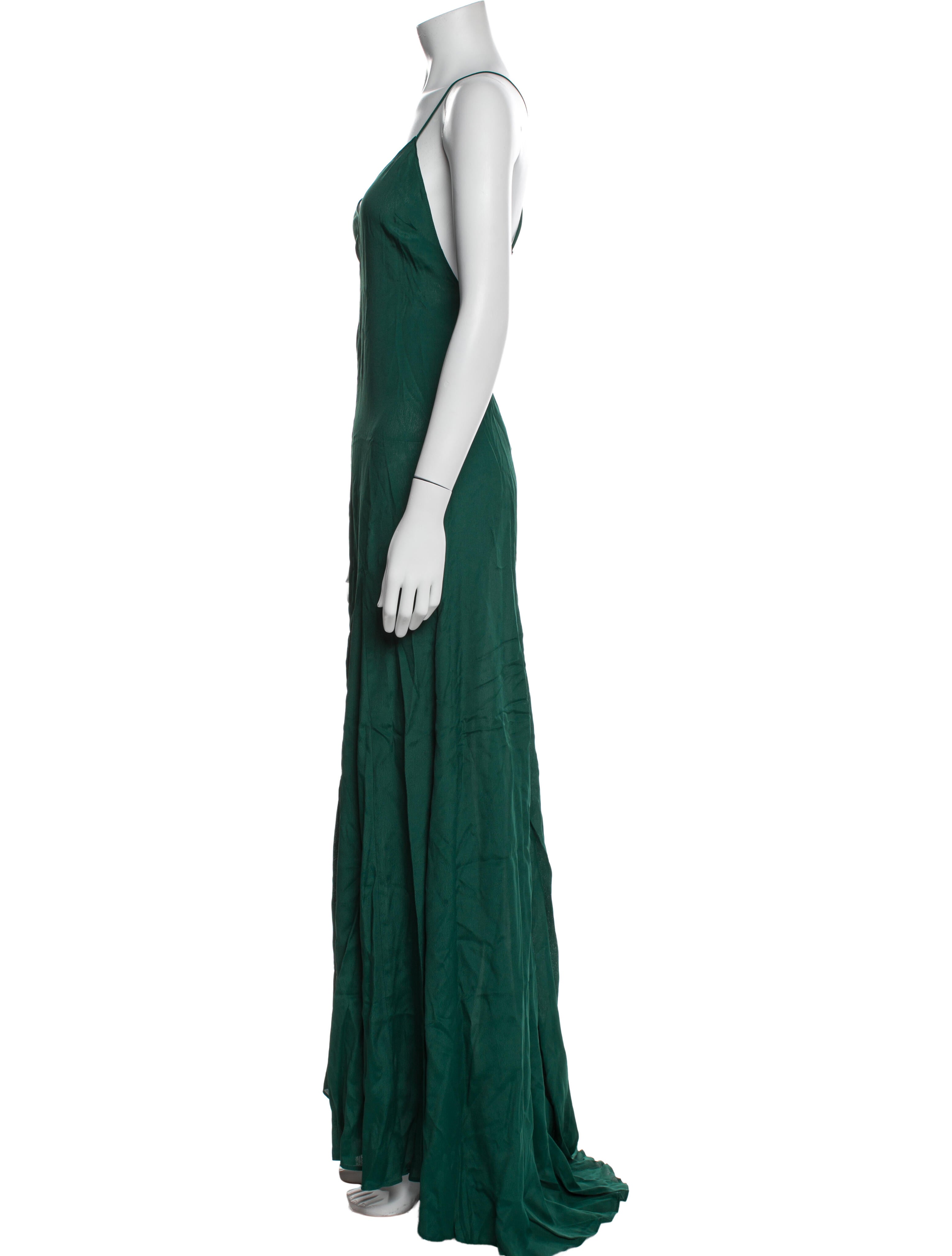 Reformation V-Neck Long Dress