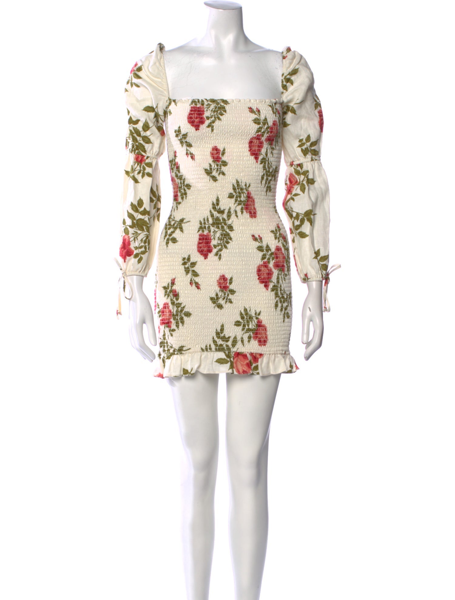 Reformation Linen Floral Print Tunic