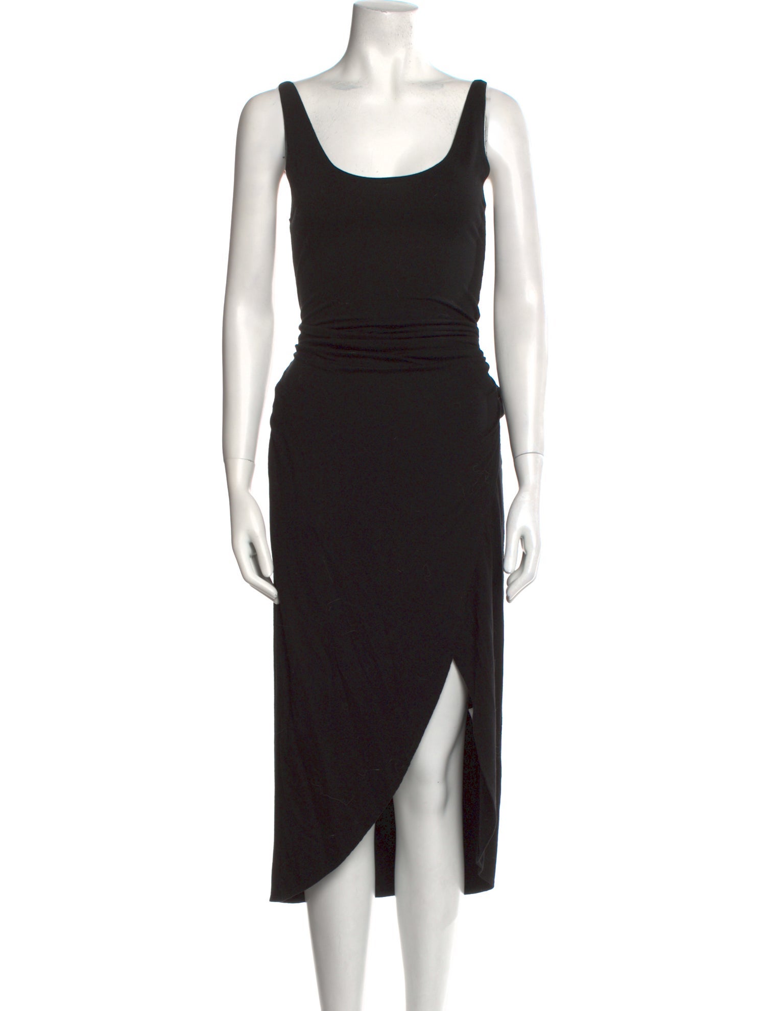 Reformation Scoop Neck Midi Length Dress