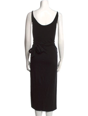 Reformation Scoop Neck Midi Length Dress