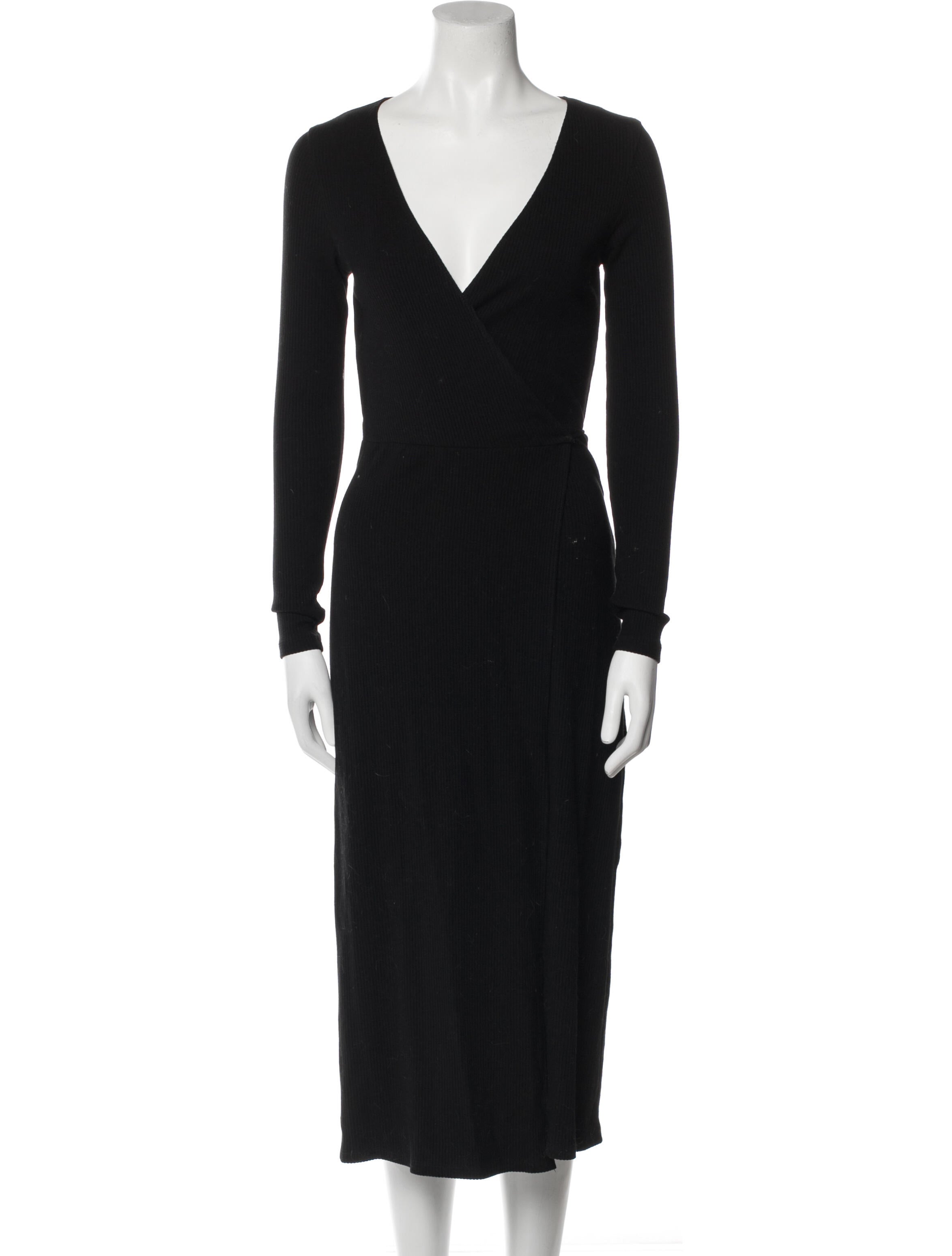 Reformation V-Neck Midi Length Dress