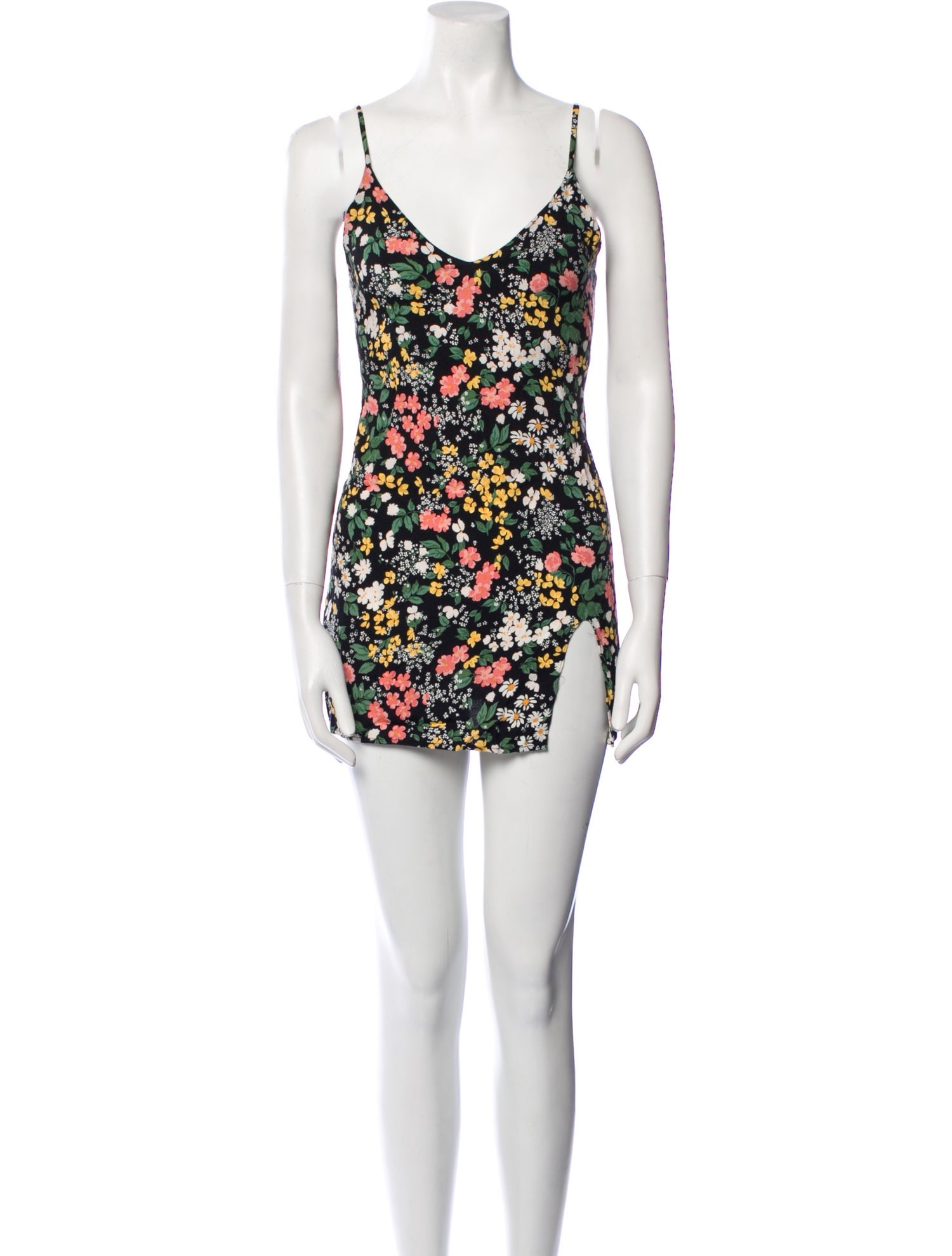 Reformation Floral Print Scoop Neck Tunic